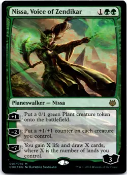 Nissa, Voice of Zendikar (Foil) Duel Decks: Nissa vs. Ob Nixilis, 1 NM - Image 1