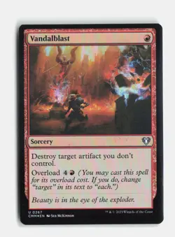 Vandalblast 267 Foil Commander Masters MTG NM - Image 1