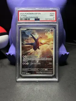 PSA 9 Latios 203/191 Illustration Rare - Surging Sparks - Pokemon - SHIPS FAST - Image 1