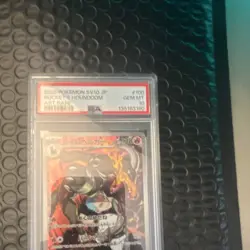 Pokemon SV10 JP Team Rocket's Houndoom 100/098 Art Rare Holo PSA 10 - Image 1