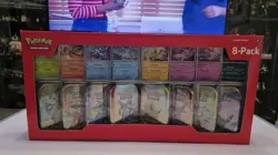 Pokemon TCG Prismatic Evolutions 8-Pack Mini Tins Set Costco Sealed - Brand New - Image 1