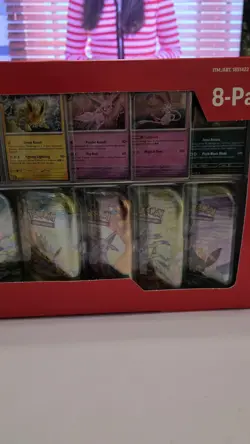 Pokemon TCG Prismatic Evolutions 8-Pack Mini Tins Set Costco Sealed - Brand New - Image 4