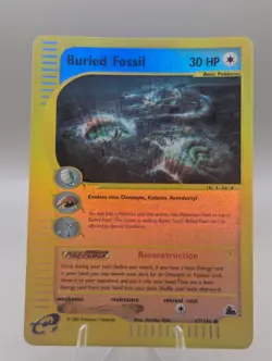 Pokemon Buried Fossil 47/144 Skyridge reverse holo - Image 1