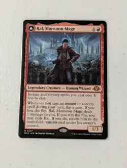 MTG Ral, Monsoon Mage / Ral, Leyline Prodigy - Modern Horizons 3 NM - Image 1