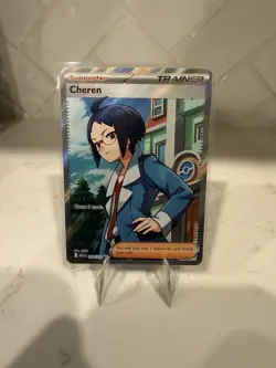 Cheren 258/217 Full Art Trainer Ultra Rare Holo Ascended Heroes Pokemon TCG - Image 1