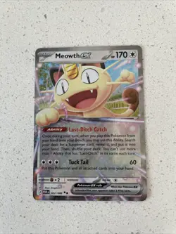 Pokemon Meowth Ex 062/088 Double Rare Perfect Order NM+ - Image 1