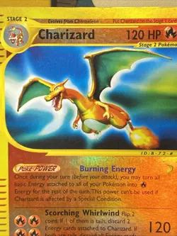 Pokemon TCG Charizard 040/165 Expedition Base Set Reverse Holo Rare Vintage DMG - Image 3