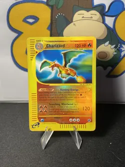 Pokemon TCG Charizard 040/165 Expedition Base Set Reverse Holo Rare Vintage DMG - Image 4