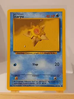 Staryu Base-Set (65/102) Common English Pokemon Vintage - Image 1