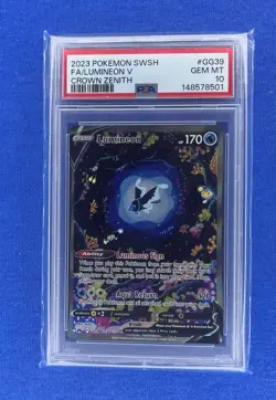 2023 Pokemon SWSH FA/Lumineon V Crown Zenith #GG39 PSA 10 GEM MINT - Image 1