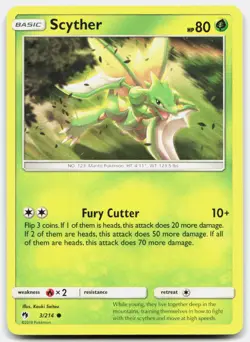 Scyther Common Lost Thunder 3/214 LP Pokemon - Image 1