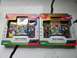 Pokemon First Partner Series 1 Illustration Collection🔥SEALED IN HAND 2 Packs - Image 1