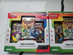 Pokemon First Partner Series 1 Illustration Collection🔥SEALED IN HAND 2 Packs - Image 2