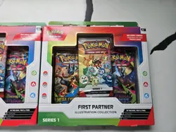 Pokemon First Partner Series 1 Illustration Collection🔥SEALED IN HAND 2 Packs - Image 3