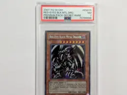 2007 Yu-Gi-Oh! Red-Eyes Black Metal Dragon PP01-EN015 PSA 7 - Image 1