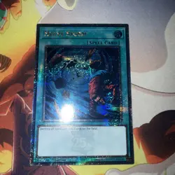 RA03-EN092 Heavy Storm Quarter Century Secret Rare 1st Edition YuGiOh Card - Image 1
