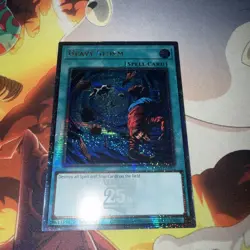 RA03-EN092 Heavy Storm Quarter Century Secret Rare 1st Edition YuGiOh Card - Image 2