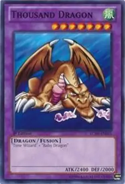 Thousand Dragon LCJW-EN055 Legendary 4: Joey's World Yu-Gi-Oh 1st Edition NM/M - Image 1