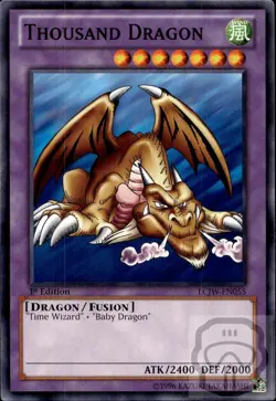Thousand Dragon LCJW-EN055 Legendary 4: Joey's World Yu-Gi-Oh 1st Edition NM/M - Image 2