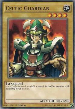 Celtic Guardian YGLD-ENA09 King of Games: Yu-Gi-Oh 1st Edition NM/M - Image 1