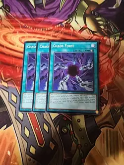 3x Chaos Form SDWD-EN020 Common 1ST ED NM Yugioh - Image 1