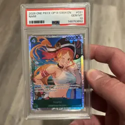 2026 ONE PIECE OP14-EB04-THE AZURE SEA'S SEVEN #031 NAMI PSA 10 - Image 1