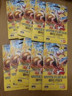NEW Bandai One Piece Adventure on Kami’s Island Lot 10 packs English TCG OP-15 - Image 1