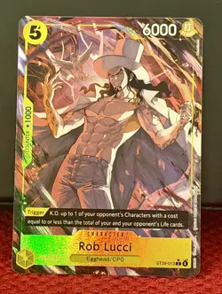 One Piece TCG Rob Lucci ST29-013 Full Art Starter Deck 29 Egghead Foil - Image 1