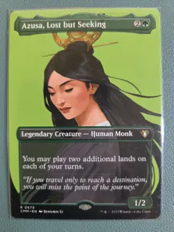 Azusa, Lost but Seeking (Borderless) Commander Masters Regular - Image 1