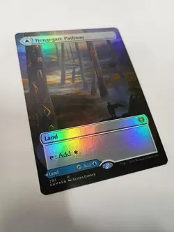 x1 Hengegate Pathway Mistgate KHM MTG 293 FOIL BORDERLESS RARE M/NM 1x - Image 2