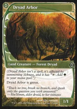MTG English Dryad Arbor NM Normal Futuresight - Image 1