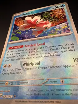 Goldeen 020/131 Holo Master Ball Pattern Prismatic Evolutions 2025 Pokemon NM - Image 4
