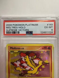Pokemon Moltres Holo Secret Rare 149/147 Supreme Victors 2009 PSA 6 - Image 3