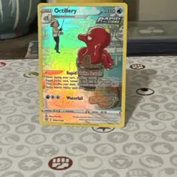 Pokemon TCG Octillery Full Art Rapid Strike Holo Rare English - Image 1