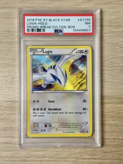 LUGIA #XY156 | 2016 POKEMON XY BLACK STAR PROMO | PSA 7 NEAR MINT - Image 1