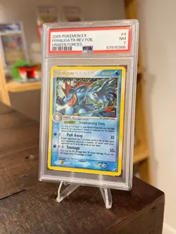 Feraligatr 4/115 Unseen Forces Stamped Reverse Holo Pokemon TCG PSA 7 NM - Image 1