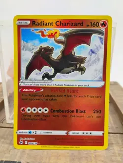 Pokemon TCG - Radiant Charizard 20/159 - Crown Zenith - Radiant Rare - NM - Image 1