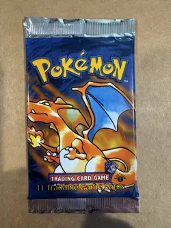 1999 Pokemon Base Set 1st Edition Shadowless Booster Pack WOTC Charizard Art - Image 1