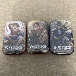 One Piece Card Game - Tin Pack Set Vol.2 (TS-02, OP13) - All 3 Tins - Sealed - Image 1