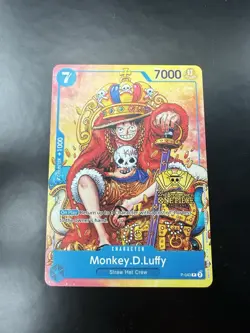 Monkey D Luffy P-043 2nd Anniversary Promo One Piece Card Game HP - Image 1