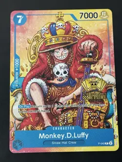 Monkey D Luffy P-043 2nd Anniversary Promo One Piece Card Game HP - Image 3