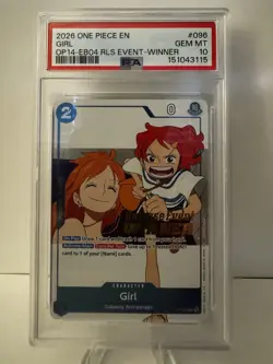 One Piece Girl OP14-EB04 Release Event Winner P-096 PSA 10 (2026 English) - Image 1