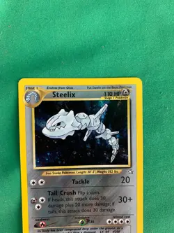 Steelix Neo Genesis 15/111 Holo Pokemon Card - Image 2