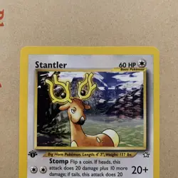 76/111 Stantler - Neo Genesis 1st Edition Pokemon Card NM - Image 3