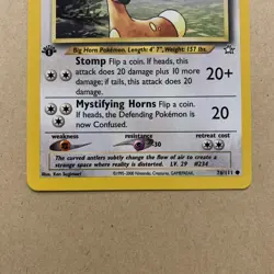 76/111 Stantler - Neo Genesis 1st Edition Pokemon Card NM - Image 4