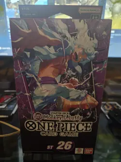 One Piece Card Game ST-26 Purple/Black Monkey.D.Luffy Starter Deck Sealed EN - Image 1