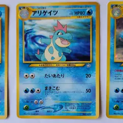 Pokemon Neo Genesis Japanese 9-Card Lot Meganium, Typhlosion, Feraligatr Holo - Image 3