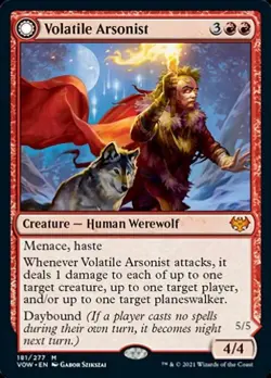 Volatile Arsonist / Dire-Strain Anarchist -Foil Near Mint MTG - Image 1