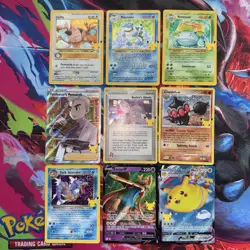 Pokemon Celebrations Cards EX, V, Promo & Others Lot (9) S&S 25th Ann Mixed Holo - Image 1