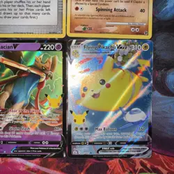 Pokemon Celebrations Cards EX, V, Promo & Others Lot (9) S&S 25th Ann Mixed Holo - Image 2